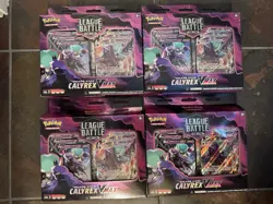 Pokemon Shadow Rider Calyrex VMAX League Battle Decks TCG 4 Sets NEW IN BOX! - Image 1