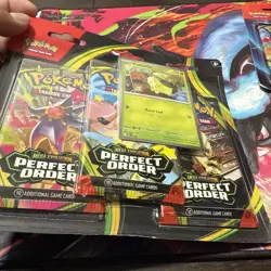Pokemon Mega Evolution Perfect Order 3-Pack Blister and Mega Evolutions Blister! - Image 4