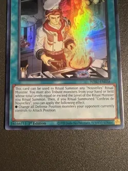 Yugioh! Recette de Viande (Meat Recipe) - WISU-EN038 - Super Rare - 1st Edition - Image 3
