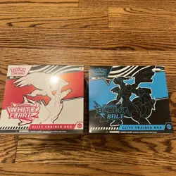 FACTORY SEALED Pokemon TCG: Scarlet & Violet—Black Bolt and White Flare ETBs - Image 1