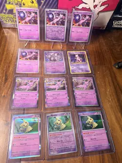Pokemon TCG MEWTWO ESPEON MIMIKYU LOT OF 12 Holo Sir IR Mega Vmax Ex Full Art - Image 1