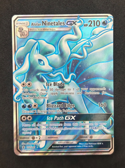 2017 POKEMON SM GUARDIANS RISING 132/145 ALOLAN NINETALES GX - LP - Image 1