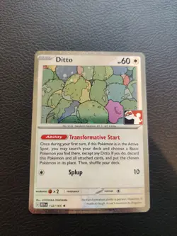 Pokemon TCG - Ditto 132/185 Holo Play Stamped Prize Pack Series 6 151 - Image 1