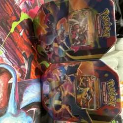 Pokemon Mega Charizard -Set of 2- Tins - Image 1