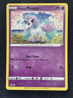 2020 Pokemon General Mills Promo SWSH013 Galarian Ponyta Holo - Image 1