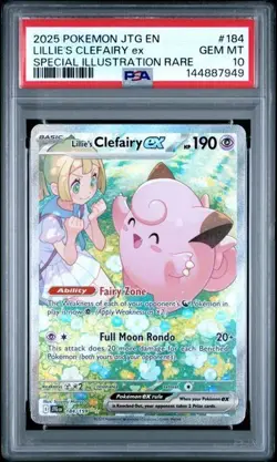 PSA 10 Lillies Clefairy EX 184/159 Pokemon Journey Together Special Illustration - Image 1