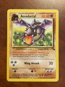 Pokemon-Aerodactyl-Fossil-16/62-Rare-LP - Image 1