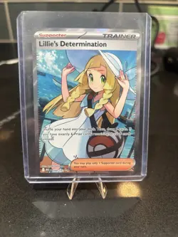 Pokemon Lillie's Determination 169/132 Ultra Rare Full Art Holo Trainer Me01 - Image 1