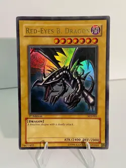 Red-Eyes B. Dragon - SDJ-001 | 1st Edition | Yu-Gi-Oh | DAMAGE - Image 1