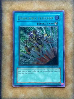 Yugioh Emergency Teleport TDGS-EN053 Ultimate Rare MP - Image 1