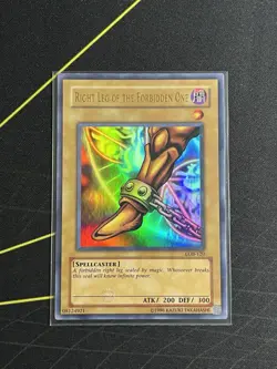 Right Leg of the Forbidden One LOB-120 The Legend of Blue Eyes White Dragon MINT - Image 1