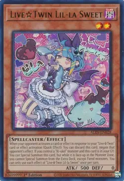 Yugioh! Live☆Twin Lil-la Sweet ALIN-EN028 (UR) 1st Ed "Live☆Twin Support" NM - Image 1