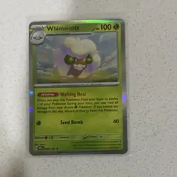 Pokemon Whimsicott Master Ball Pattern Holo 100 HP Card 008/131 Sv: Prismatic - Image 1