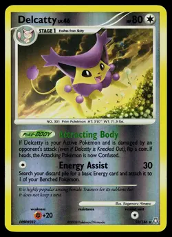 Pokemon Card - Delcatty Legends Awakened 23/146 Reverse Holo Rare - Image 1