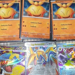 Pokemon TCG Card Lot Makuhita promos perfect order mega starmie, lot - Image 4