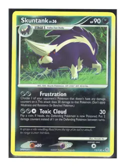 Skuntank 15/130 Rare Reverse Holo NM Pokemon Card Diamond & Pearl 2007 EB1 - Image 1