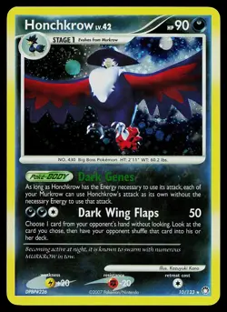 Pokemon Card - Honchkrow Mysterious Treasures 10/123 Holo Reverse Holo Rare - Image 1