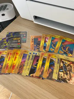 Marvel Overpower CCG Cyclops - 15 cards inc. character card - Image 1