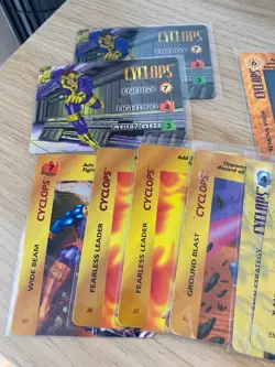 Marvel Overpower CCG Cyclops - 15 cards inc. character card - Image 2