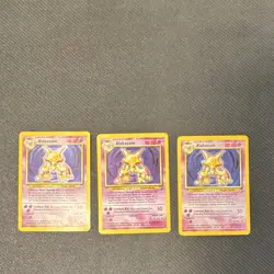 Pokemon TCG 3 card lot Alakazam Base Set/ Base Set2 - Image 1