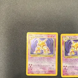 Pokemon TCG 3 card lot Alakazam Base Set/ Base Set2 - Image 2
