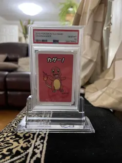 PSA 10 GEM MINT Japanese Charmander Babanuki Old Maid Pokemon Center Card 2019 - Image 1
