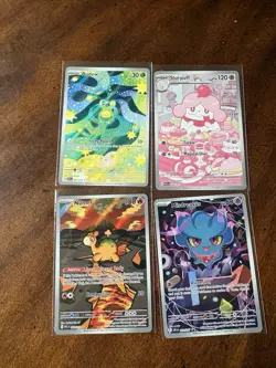 Pokemon Ascended Heroes IR 4 Card Lot Slurpuff Biden Numel Misdreavus - Image 1