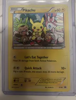 Pokemon Pikachu XY95 Promo Full Art Holo Basic Card XY Set - Image 1