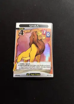 Kingdom Hearts | Trading Card Game - Simba Lv 4 82/91 SR HOLO English - Image 1