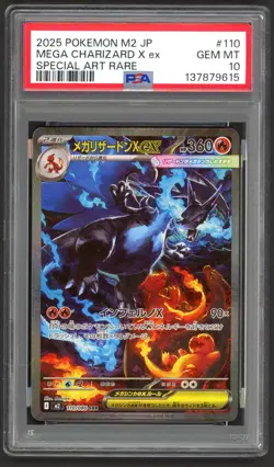Pokemon Cards - PSA 10 Mega Charizard X Ex 110/080 - Inferno X Japanese - GEM MT - Image 1