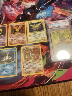 1999 Pokemon Fossil Dragonite Holo Card PSA 6 And More Holos - Image 2