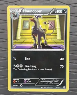 Houndoom 75/124 Dragons Exalted Non-Holo Rare Pokemon Card - Image 1