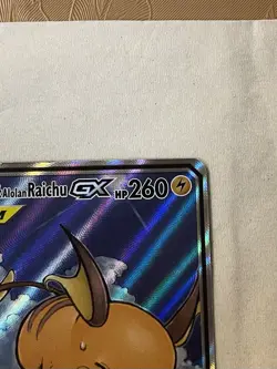 Pokemon TCG Holo Rare Full Art Tag Team Raichu Alolan Raichu - Image 4
