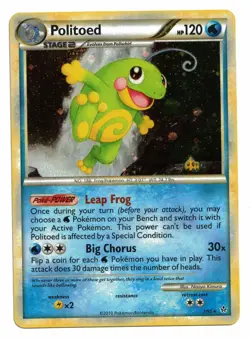 Pokemon Card: Politoed HOLO 7/95 HGSS Unleashed Set Rare! NM - Image 1