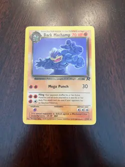 Vintage Pokemon - Dark Machamp 27/82 - Team Rocket - Non Holo - LP/NM - Image 1