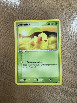 Pokemon TCG Chikorita EX Hidden Legends 55/101 Regular Common NM - Image 1