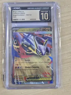 2025 POKEMON MEG EN-MEGA EVOLUTION #100 MEGA LATIAS EX CGC PRISTINE 10 - Image 1