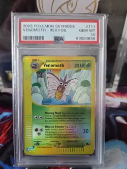 Pokemon Venomoth 2003 Skyridge Reverse Holo PSA 10 - Image 1