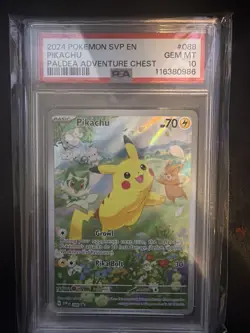2024 Pokemon Scarlet Violet Black Star Promo Pikachu #88 PSA 10 - Image 1