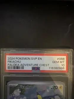 2024 Pokemon Scarlet Violet Black Star Promo Pikachu #88 PSA 10 - Image 3