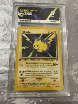 Pokemon Neo Genesis #70 - Pikachu - MINT - 1st Edition - PSA 9! - Image 1