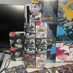Pokemon Booster White, Black Bolt, Phantasmal Flames, Prismatic Evolutions Lot 7 - Image 1