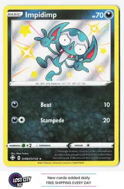 Impidimp SV083/SV122 - Pokemon TCG Shining Fates: Shiny Vault Holo Rare NM - Image 1