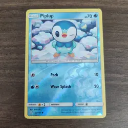 Piplup 32/156 - NM REVERSE HOLO SM Ultra Prism - 2018 Common Pokemon TCG Card - Image 1