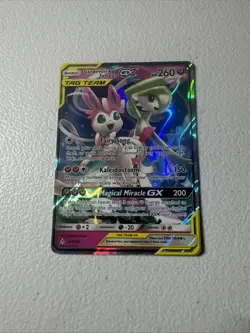 Pokemon Gardevoir & Sylveon GX Ultra Rare Holo Unbroken Bonds 130/214 260 HP - Image 1