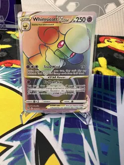 Whimsicott VStar 175/172 Pokemon Brilliant Stars Rainbow Secret Rare - Image 1