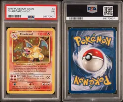 PSA 1 Charizard 4/102 Base Set Holo Pokemon Slab - Image 3