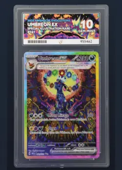 Pokemon TCG Umbreon EX Prismatic Evolutions SIR 161/131 ACE 10 Perfect Subgrades - Image 3