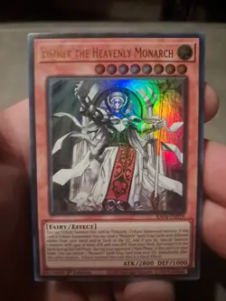 Yu-Gi-Oh! Ether The Heavenly Monarch Ultra Rare 1st Edition RA04-EN018 - Image 1
