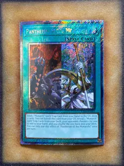 Yugioh Pantheism of the Monarchs RA04-EN261 Platinum Secret Rare 1st Ed NM - Image 1
